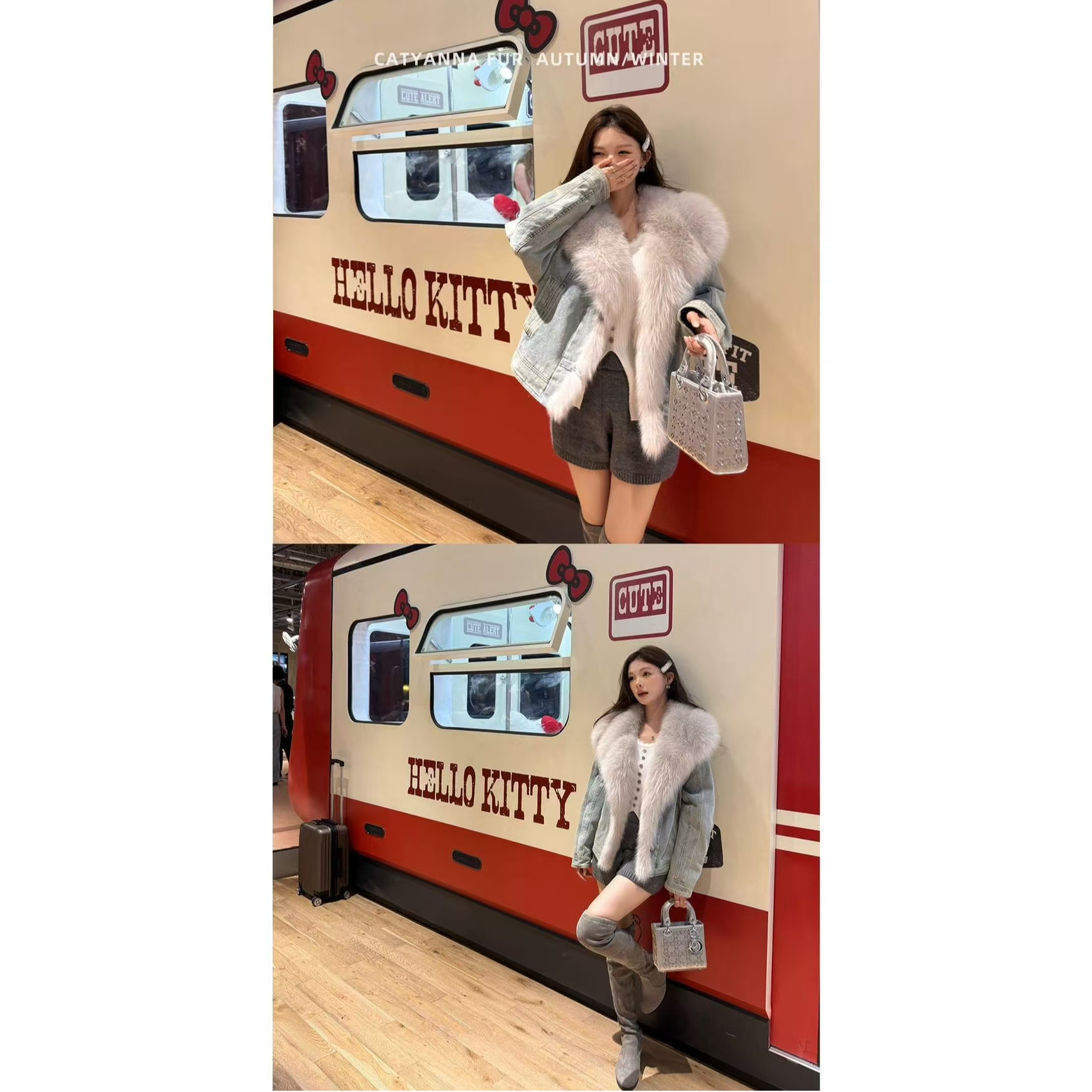 牛仔派克服外套小个子年轻款网红爆款