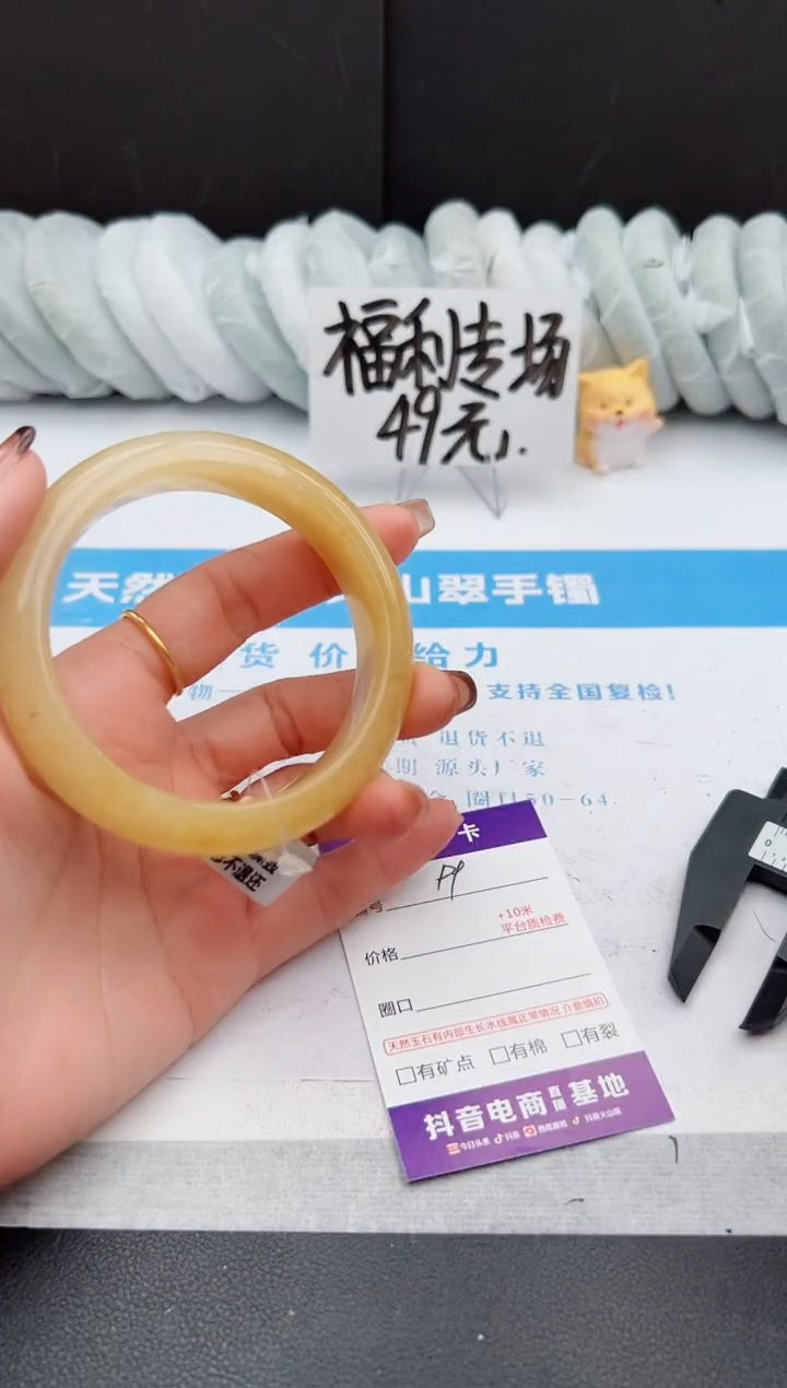 【闪购商品】石英质玉手镯未镶嵌99-H60