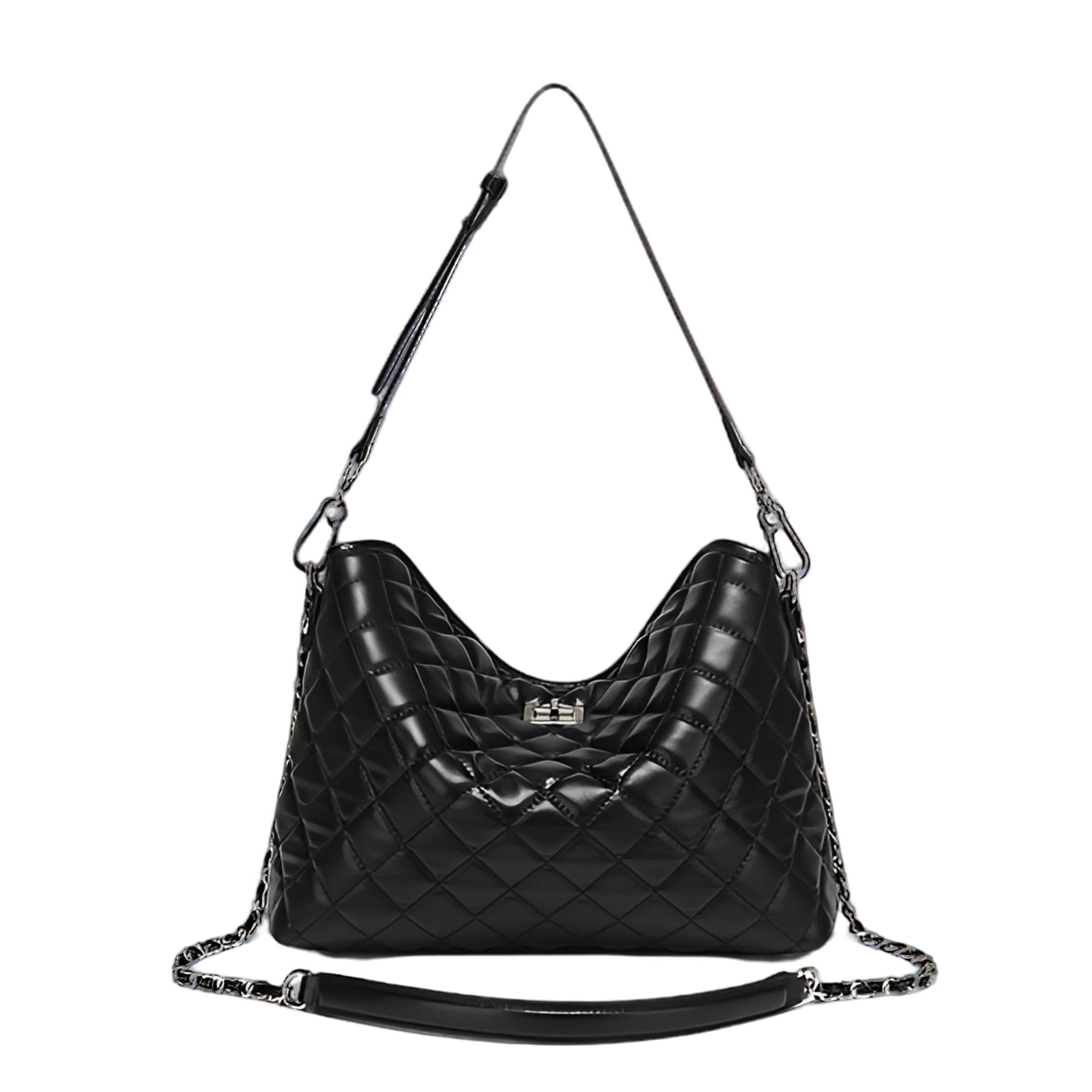 新款女士单肩斜挎手提包IT-38105-1黑色