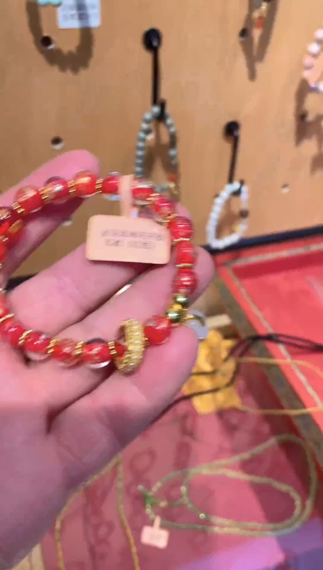 铜合金布艺铜合金布艺环环相扣红色