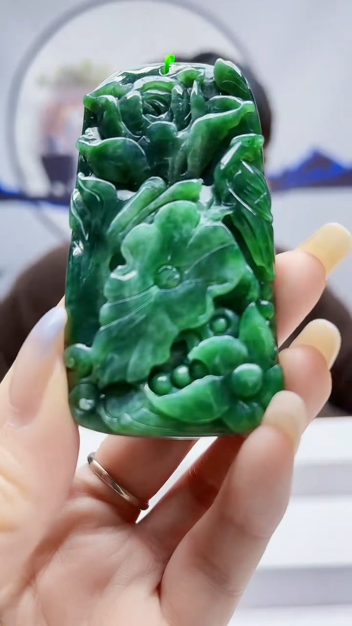 未镶嵌定制翡翠毛货挂件16