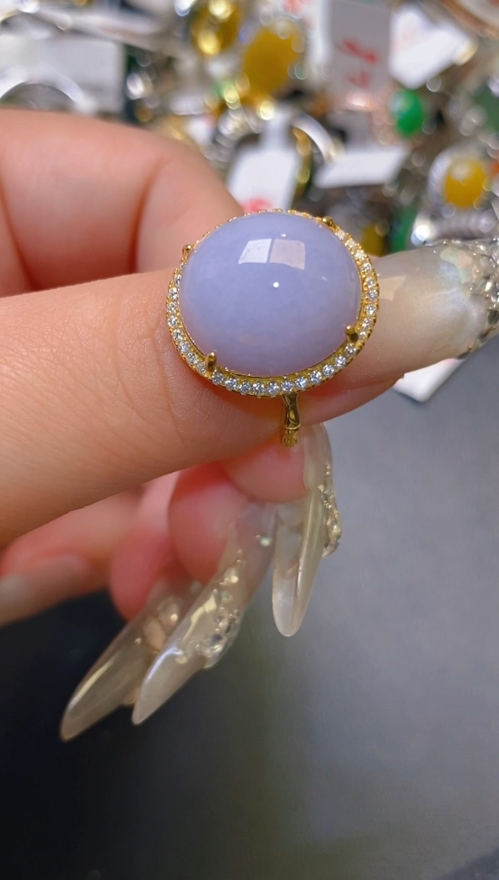 【闪购商品】翡翠耳饰银S925镶嵌天然A货翡翠1