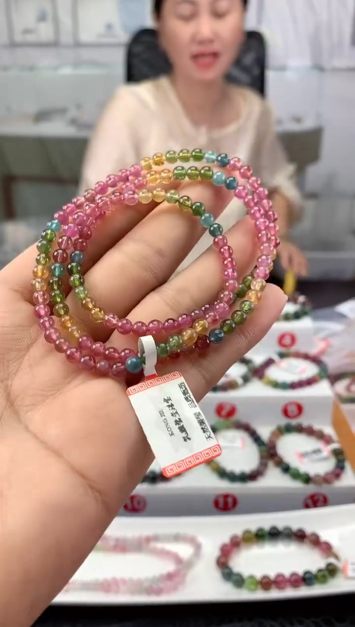 未镶嵌手串碧玺多样性发一条