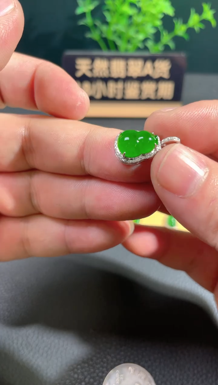 【闪购商品】翡翠颈饰18K金镶嵌翡翠