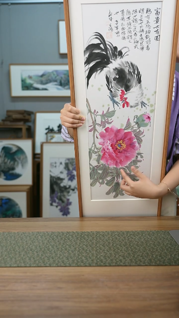 【闪购商品】书法手书/绘同款作品-协会会员老师带框作品