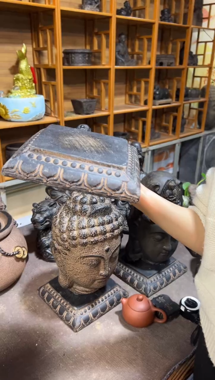 陶土【火山泥】莲花底座