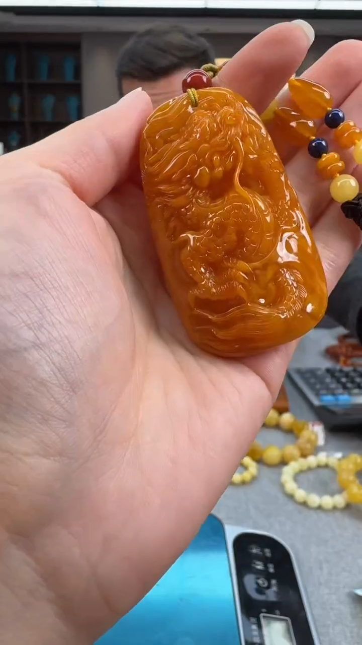 【闪购商品】琥珀颈饰未镶嵌秒拍号098