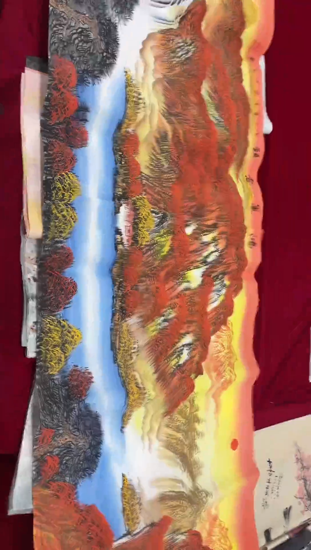 真人名画手工手绘