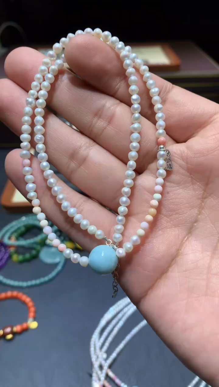 【闪购商品】针钠钙石颈饰未镶嵌H117【多样性发其一】