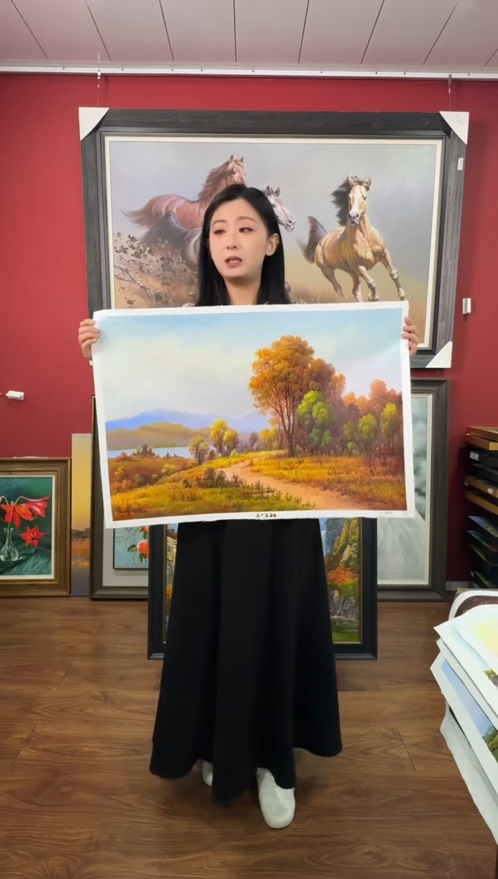 油画【122号】约50*70cm丨朝鲜原创纯手绘孤品油画丨顺丰包邮