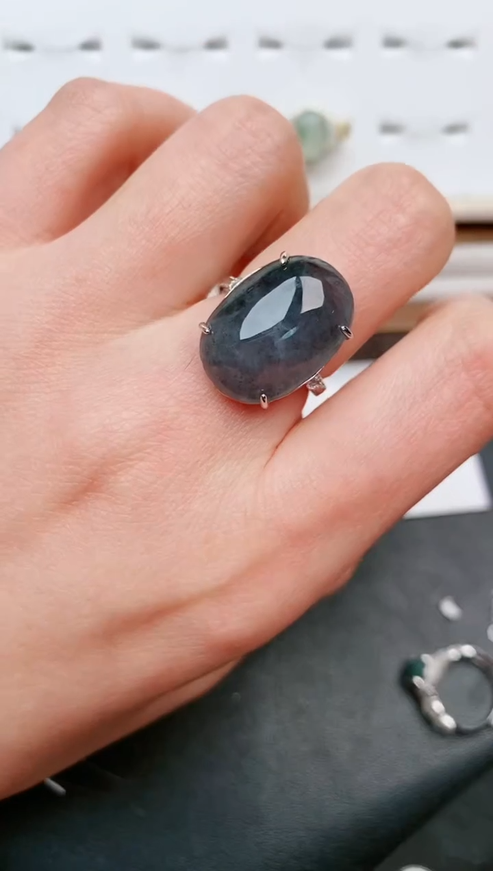 【闪购商品】翡翠戒指银S925镶嵌.....