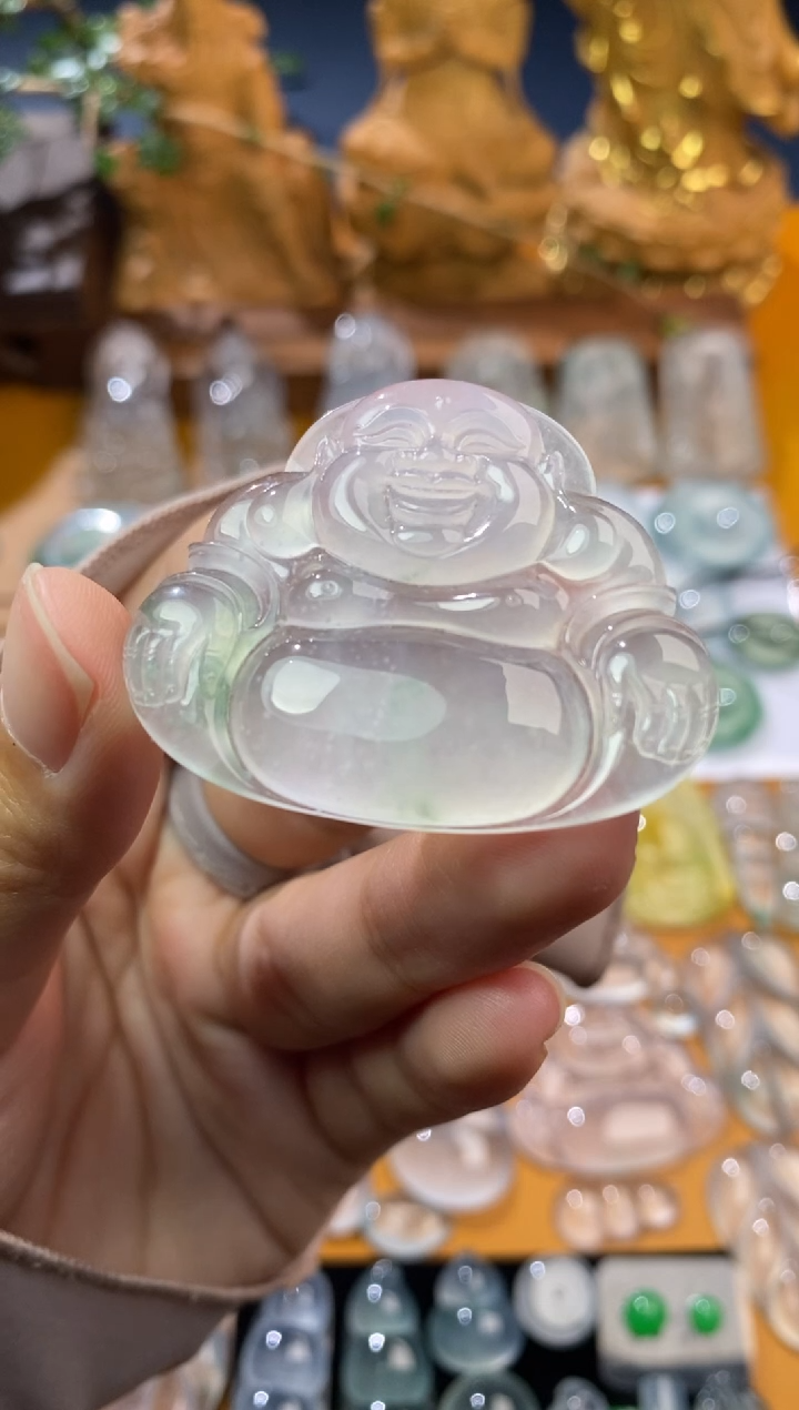 【闪购商品】定制翡翠未镶嵌佛公35.6*42.7*5.7