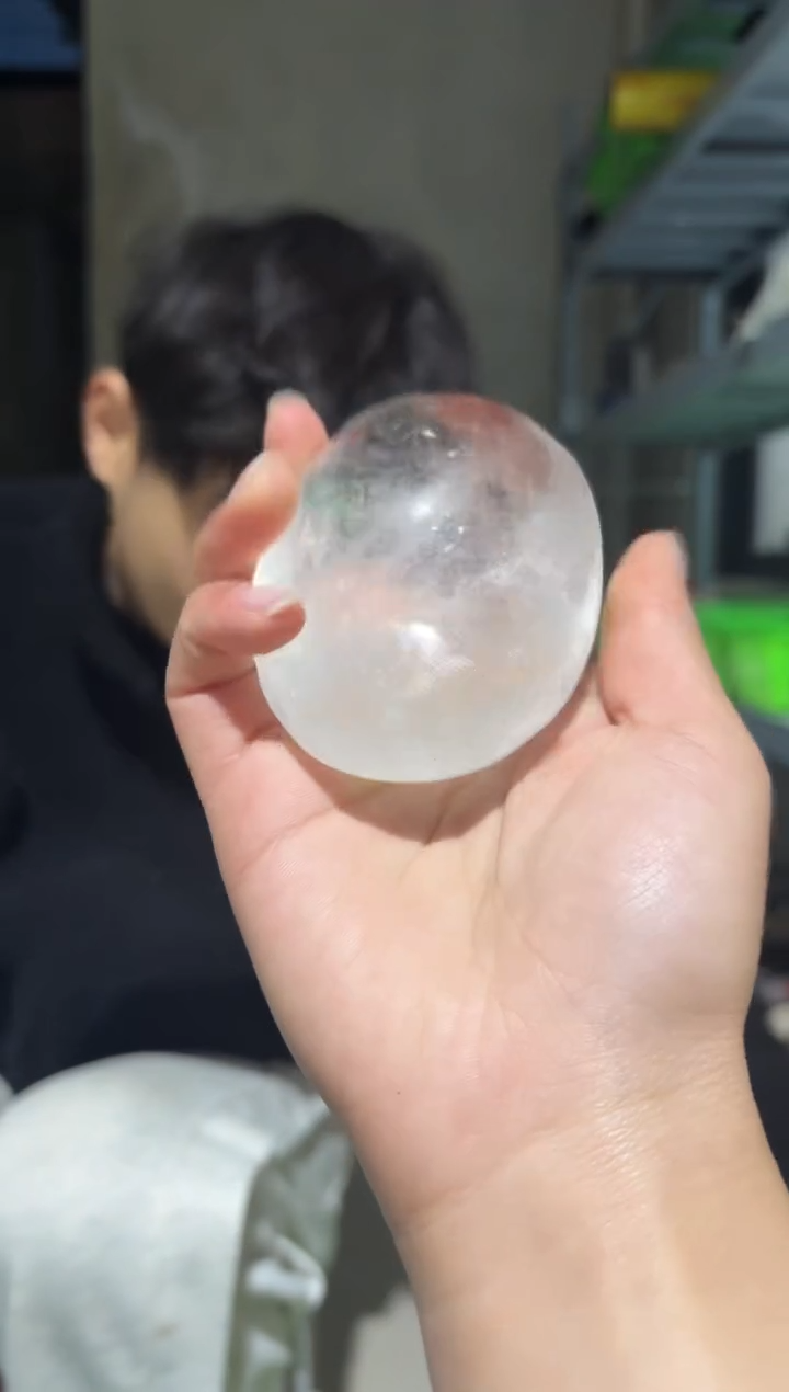 摆件未镶嵌水晶白阿塞手把件 275