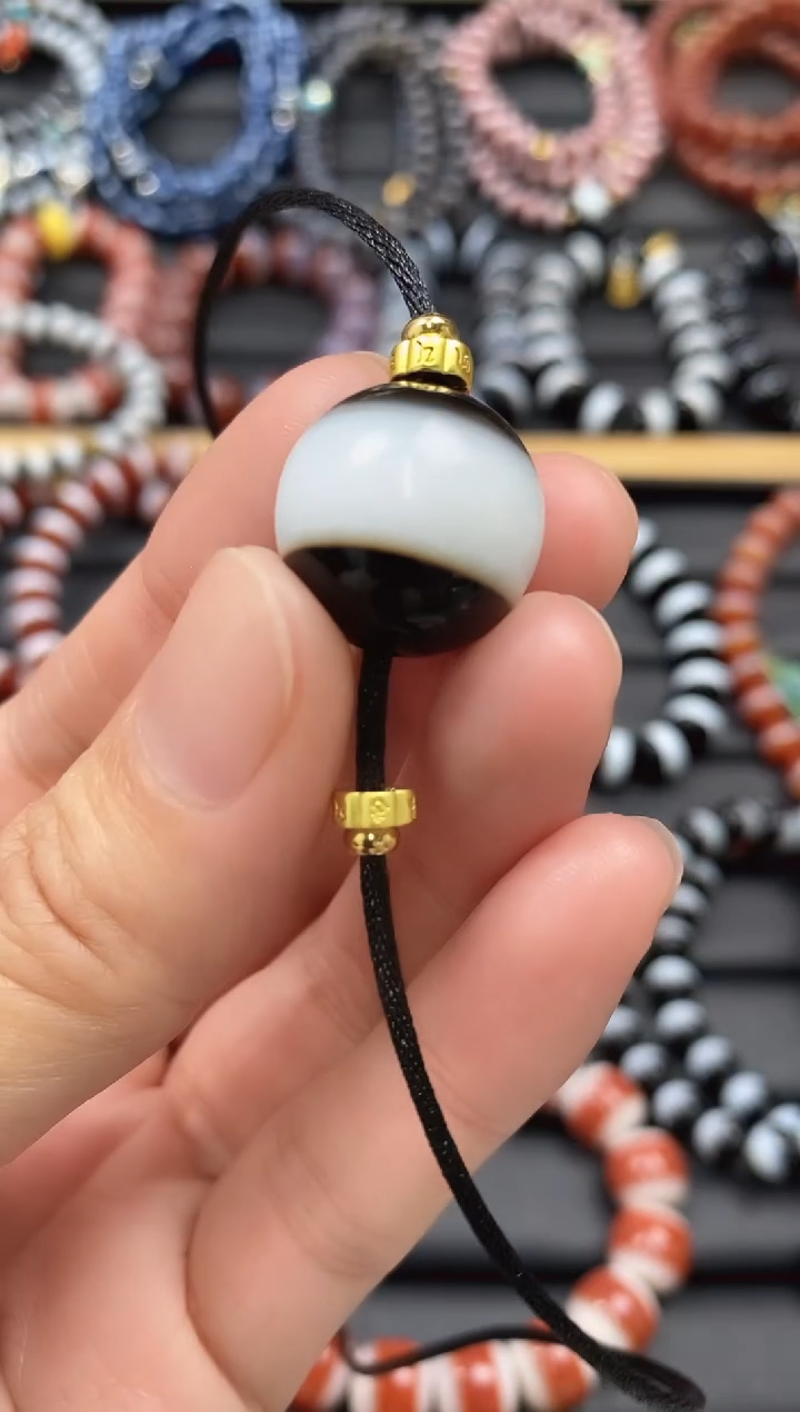 【闪购商品】玛瑙/玉髓单珠未镶嵌锁骨