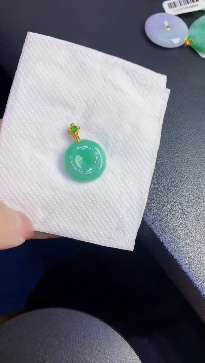 颈饰未镶嵌翡翠缅甸天然翡翠A货