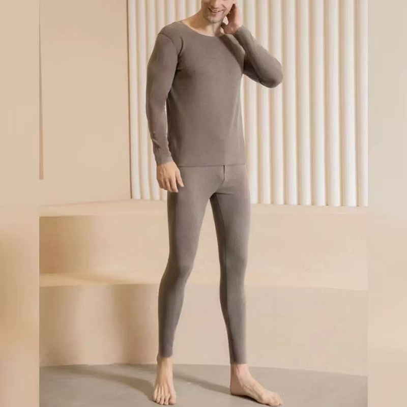 (无痕保暖内衣套装)秋冬软糯亲肤百搭德绒秋衣秋裤套装W