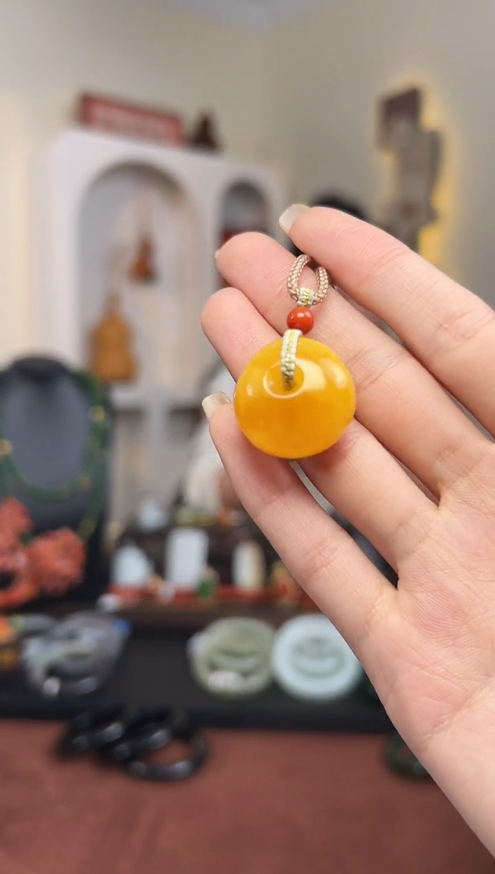 【闪购商品】琥珀颈饰未镶嵌D1-      