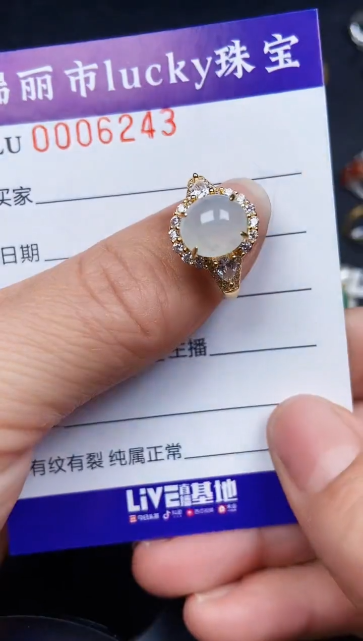 翡翠银S925镶嵌颈饰6243