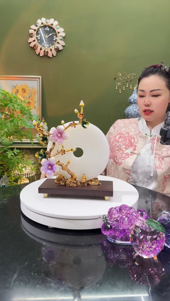 玉梅花平安扣     