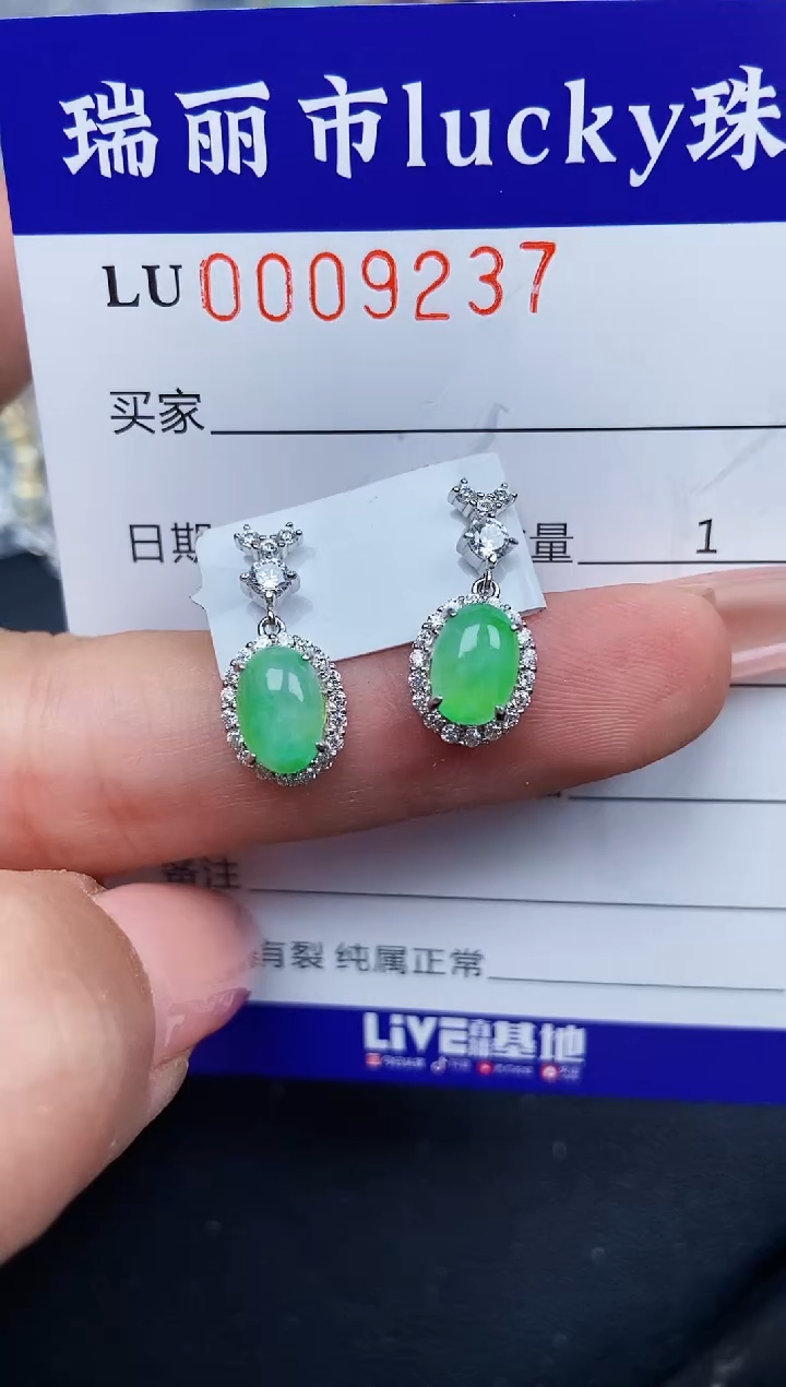 【闪购商品】翡翠颈饰银S925镶嵌9237