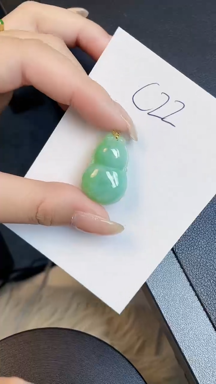 【闪购商品】翡翠颈饰18K金镶嵌00000000