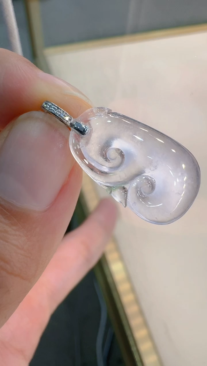 吊坠(不含链)18K金镶嵌翡翠多样性团购发一件