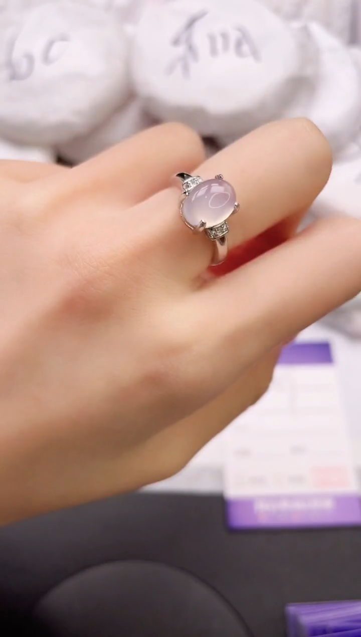 【闪购商品】石英质玉手镯未镶嵌蛋面镶嵌戒指（拍一发一）