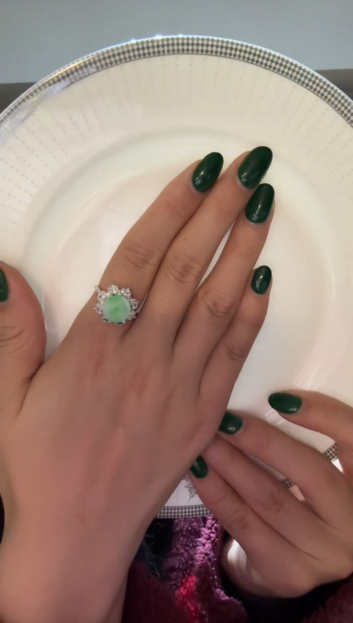 【闪购商品】翡翠戒指银S925镶嵌150戒指