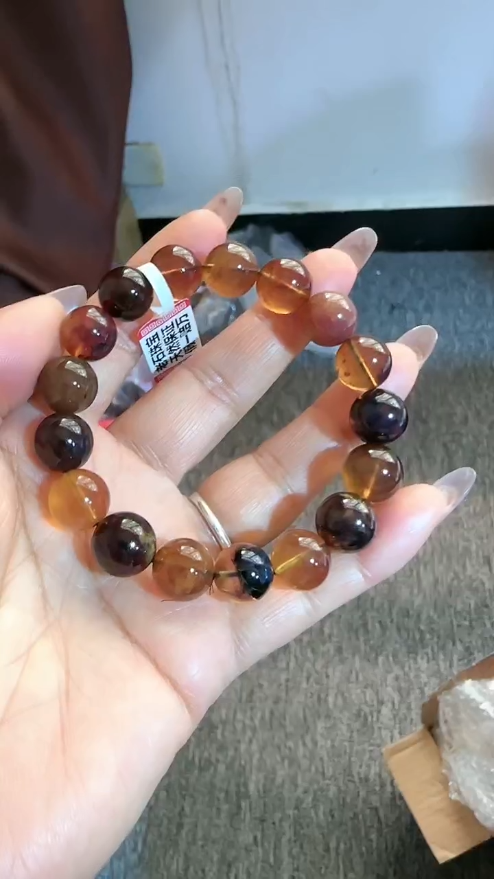 【闪购商品】琥珀手链未镶嵌规格12多宝手串#29