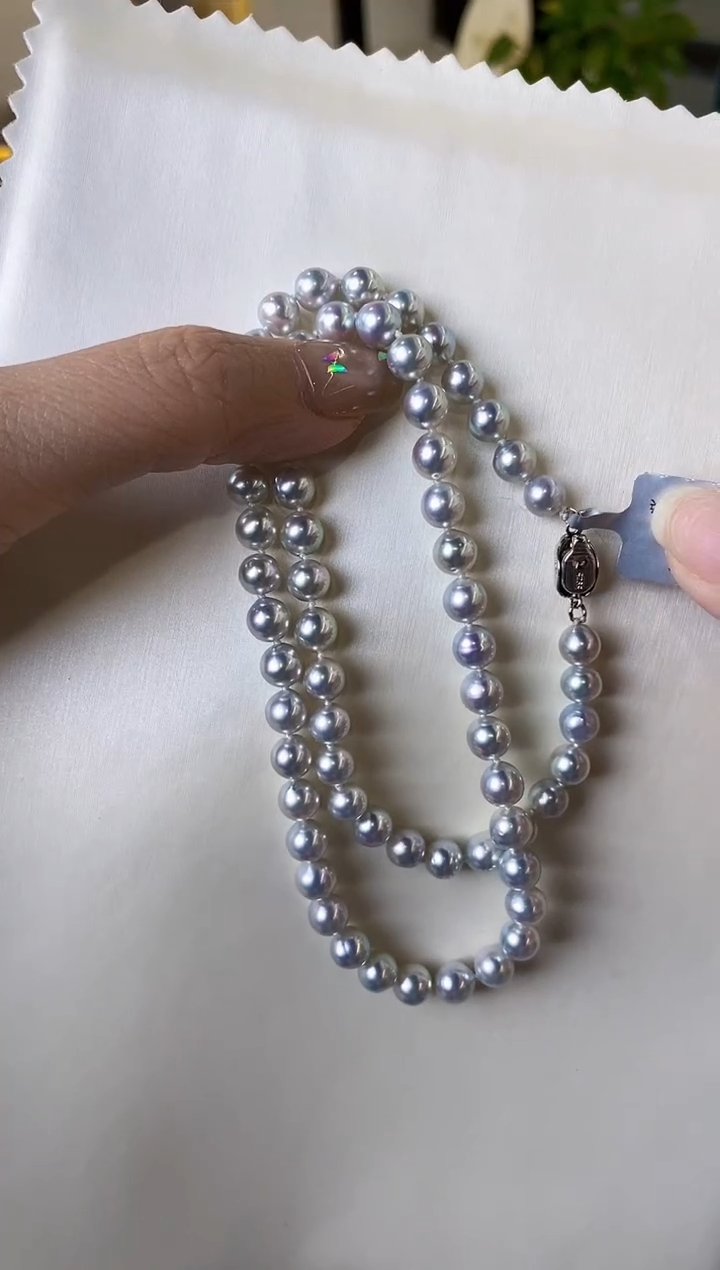 【闪购商品】海水珍珠项链未镶嵌6-6.5真多麻项链