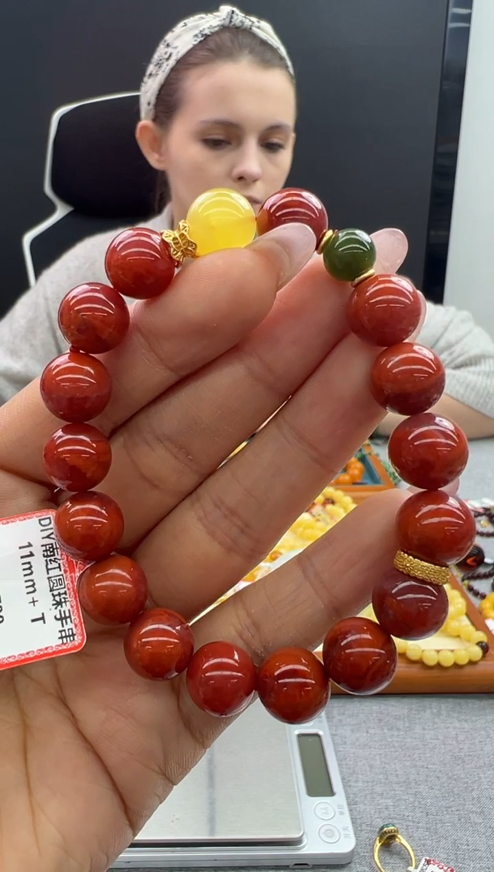 【闪购商品】南红玛瑙手链未镶嵌112秒拍号