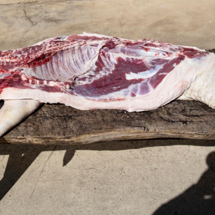 B《涂艳明支书代销》农家土猪黑花猪肉新鲜现场称重顺丰发货