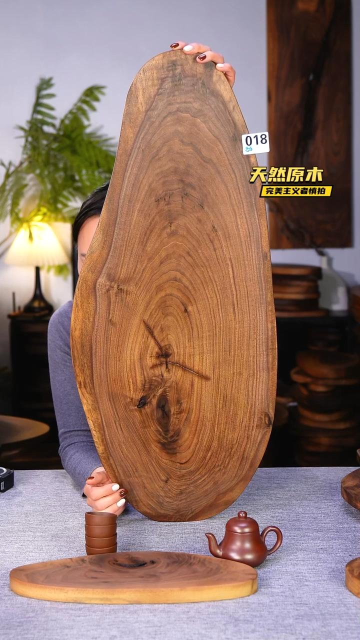 木北美黑胡桃原木.干裂疤结不属于商品质量问题完美主义者慎拍