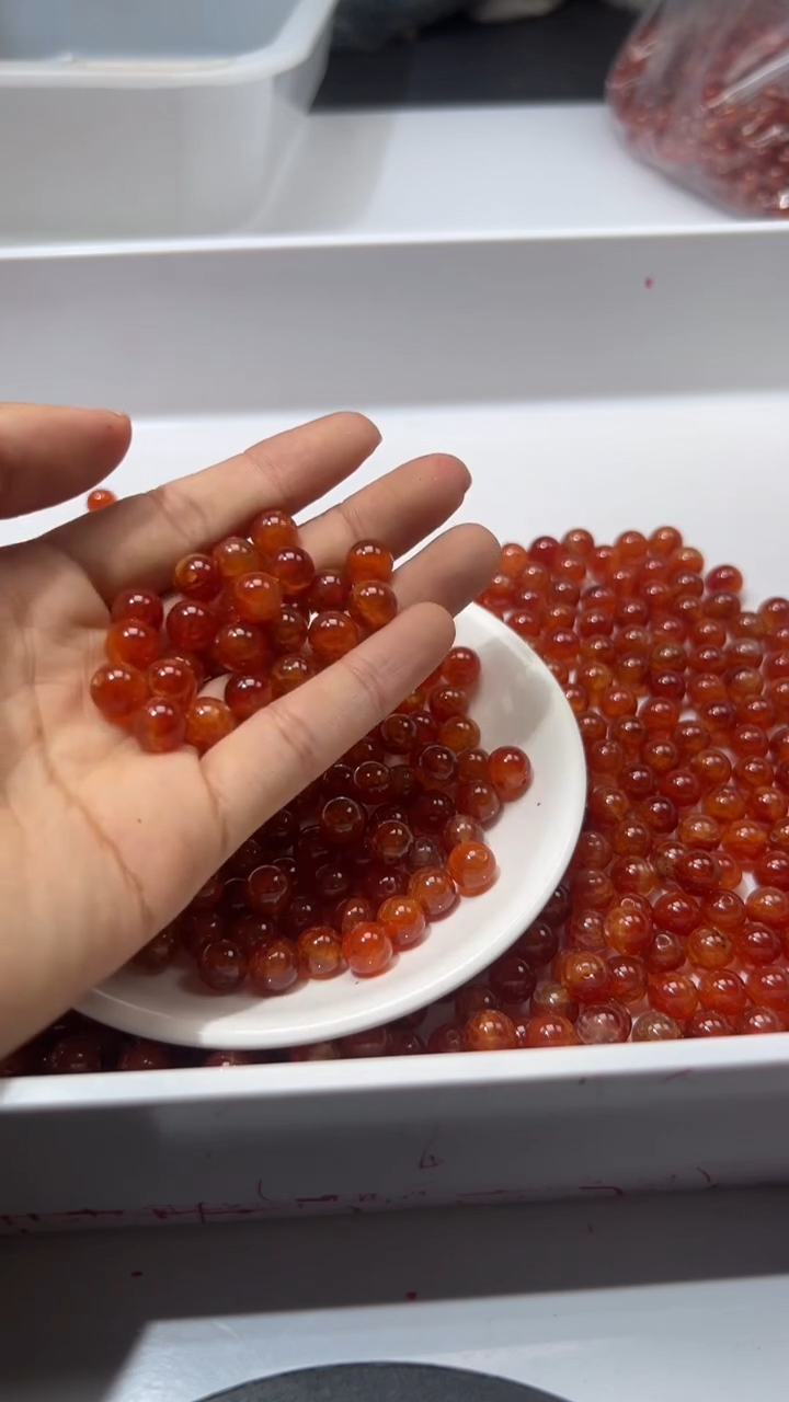 未镶嵌颈饰玛瑙/玉髓W2281龙鳞风血8MM*20颗