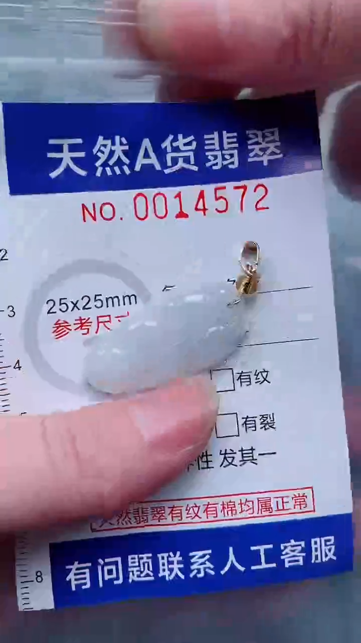 翡翠未镶嵌吊坠(不含链)1