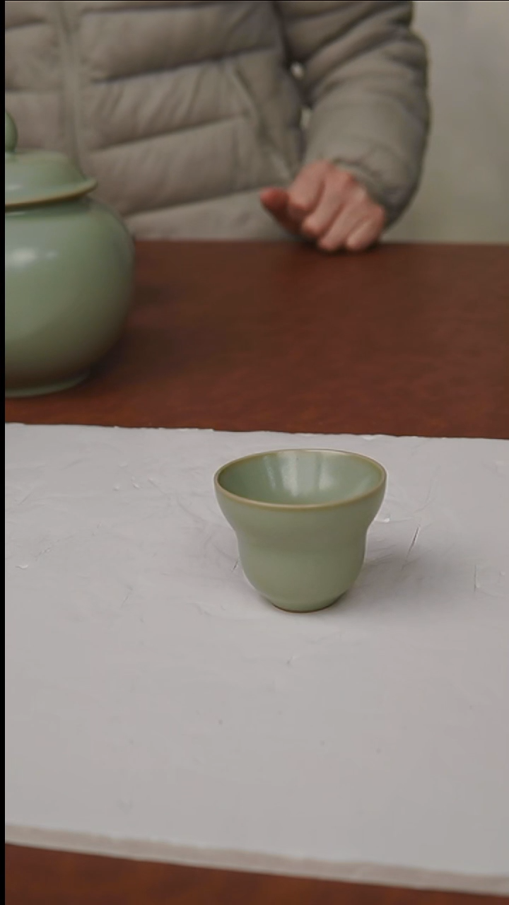 杯子瓷富山严选汝瓷，