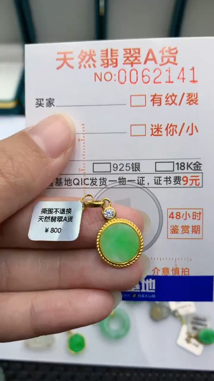 【闪购商品】翡翠颈饰银S925镶嵌            8