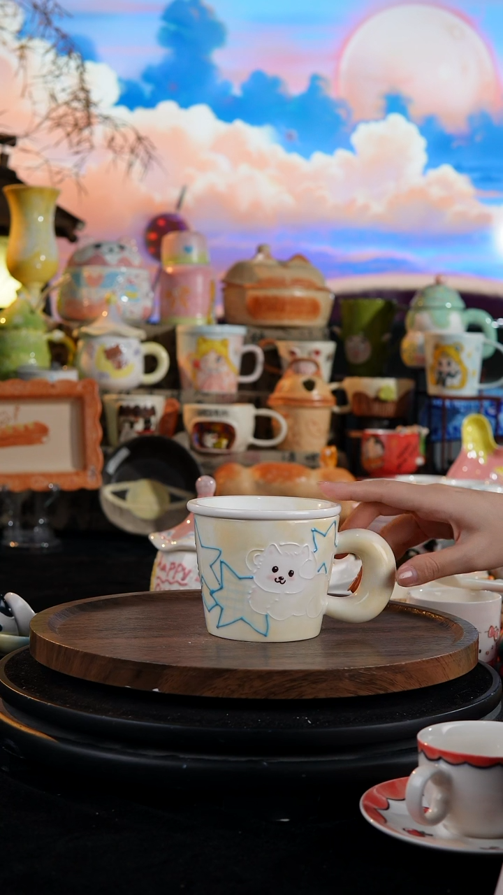 陶瓷便携款手工手绘景德镇陶瓷