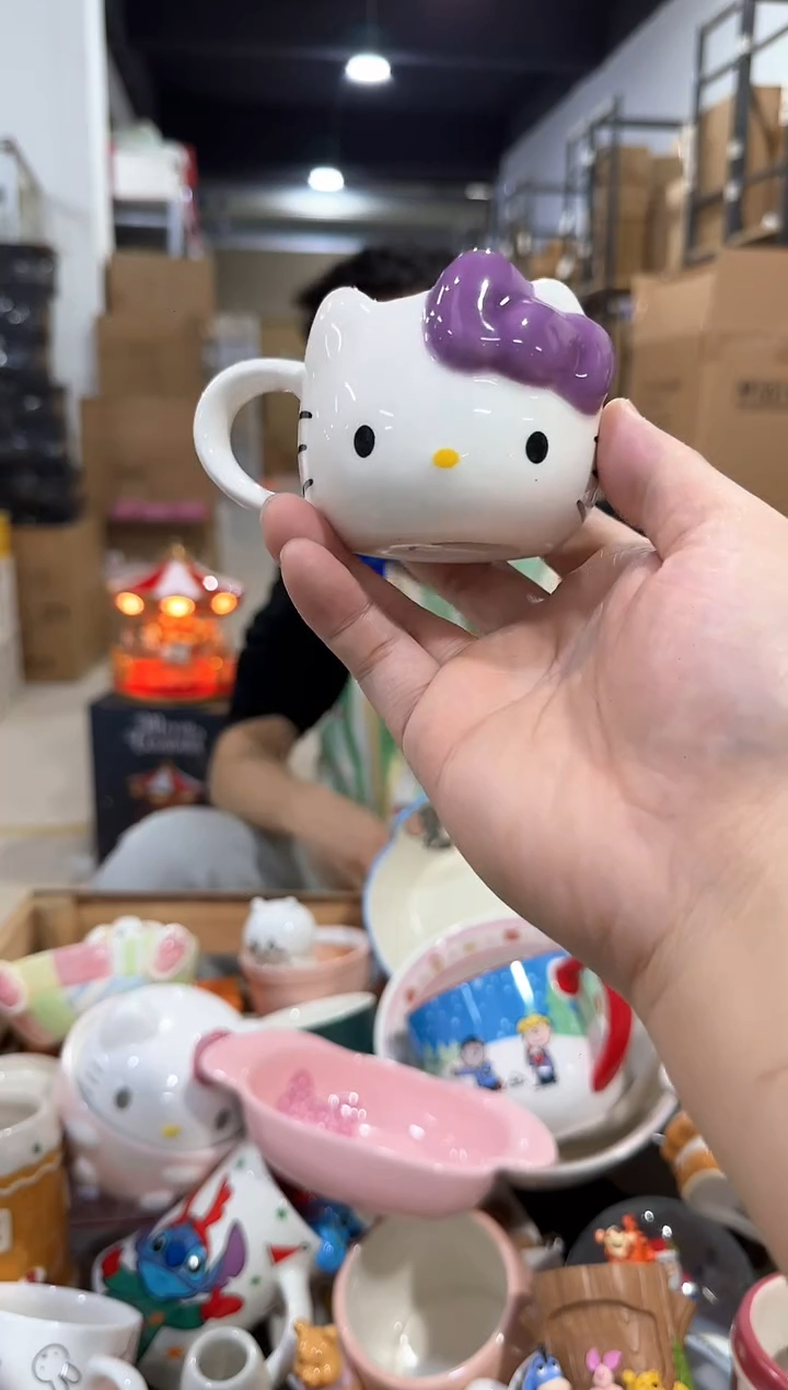 瓷片kkkt 一口杯 紫色