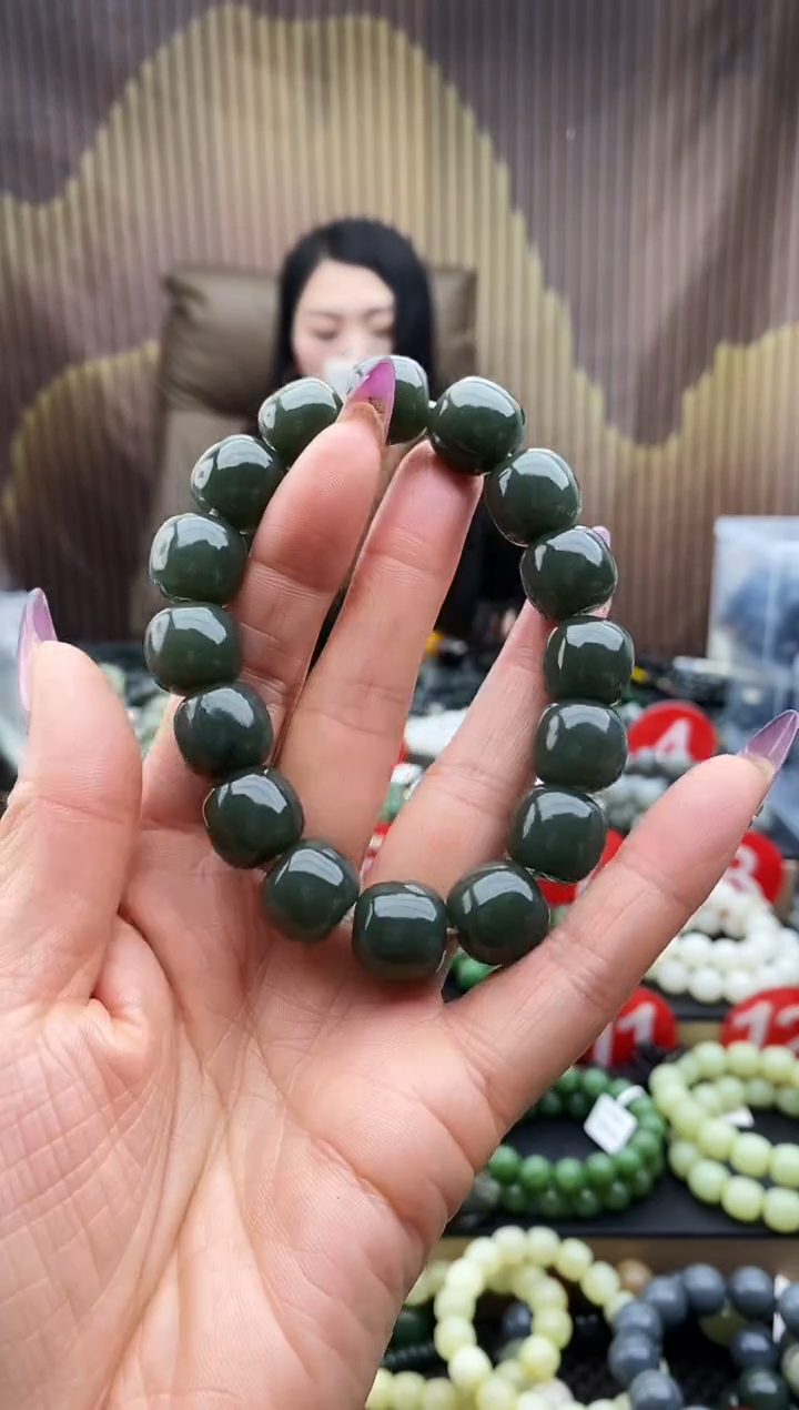 未镶嵌手串和田玉老型且末蓝14