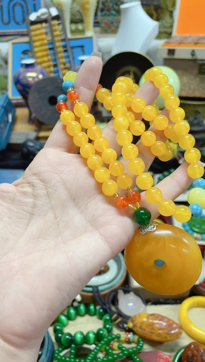 【闪购商品】蜜蜡颈饰未镶嵌主播推荐主播推荐