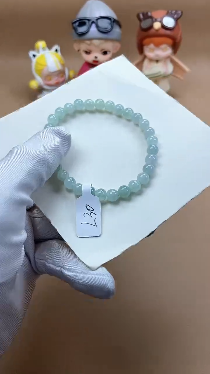 【闪购商品】翡翠手串未镶嵌天然A货翡翠手串L30
