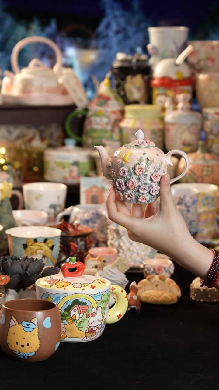 其他陶景德镇釉下彩手绘设计师款陶瓷