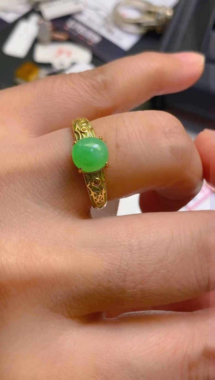 【闪购商品】翡翠耳饰银S925镶嵌天然A货翡翠1