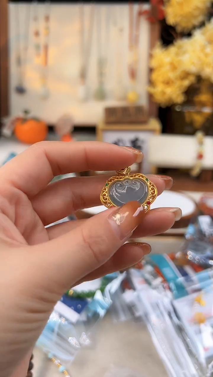 【闪购商品】翡翠吊坠18K金镶嵌@@H921H013039