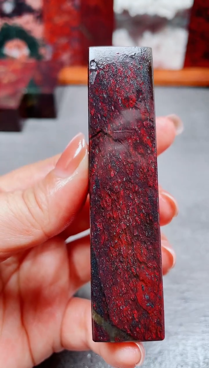 玉桂林鸡血玉素章--31