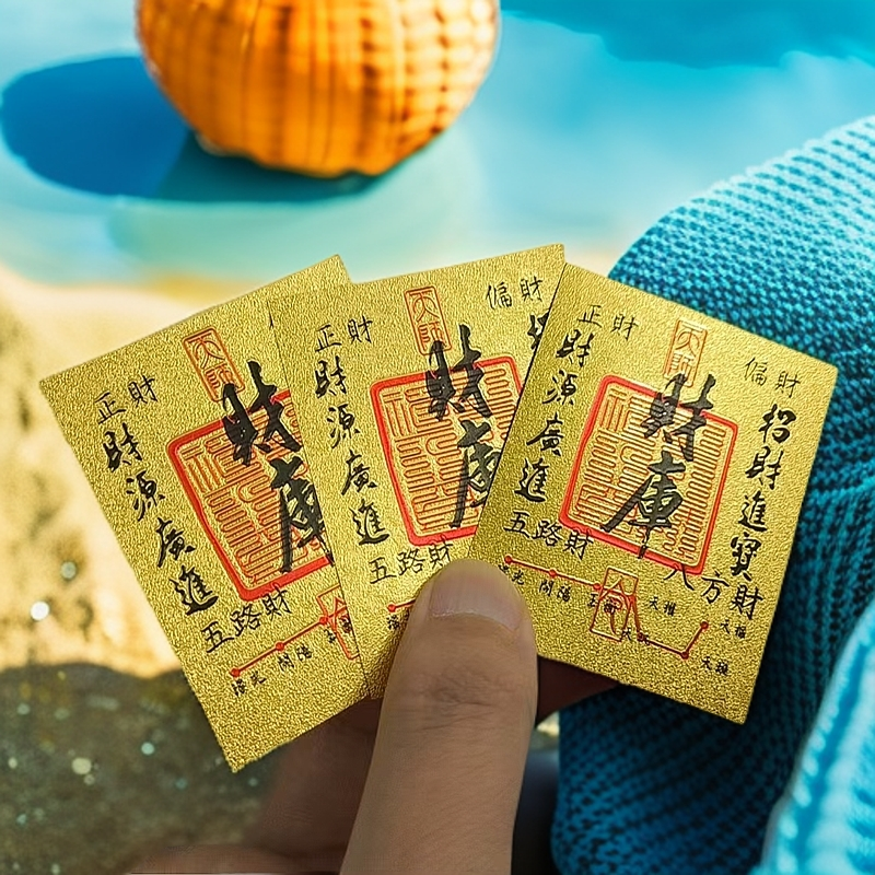 上乘寓意财库卡10张/5张/3/1张饰手机贴家居创意饰品1