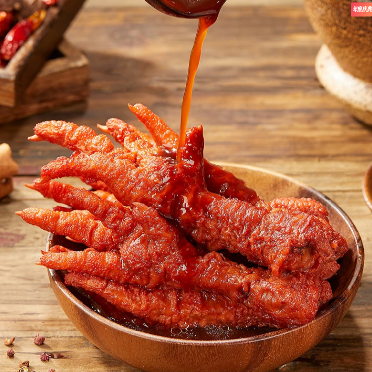 【凤起】德州凤起老汤麻辣鸡爪120g大爪开袋即食休闲解馋