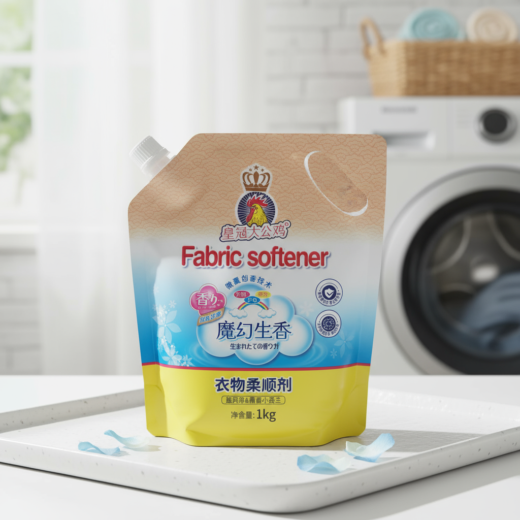 皇冠大公鸡衣物柔顺剂蓝风铃&晨香小苍兰1kg