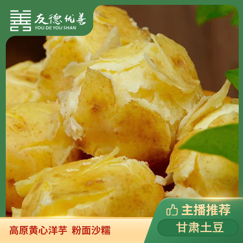 甘肃土豆 5斤/9斤 高原黄皮黄心洋芋 粉面沙糯